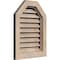 Ekena Millwork Octagonal Top Gable Vent Functional, Pine Gable Vent w/ Brick Mould Face Frame, 36"W x 30"H GVWOT36X3000SFUPI - alternate 2